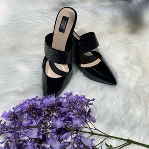 Jones New York Signature Felicity Blk Heel Mules